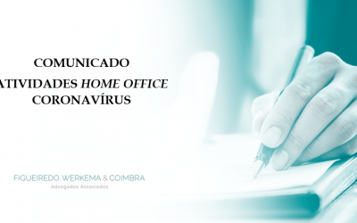 COMUNICADO – ATIVIDADES HOME OFFICE FW&C – CORONAVÍRUS